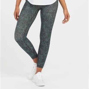 Spanx Speckled Emerald Leggings